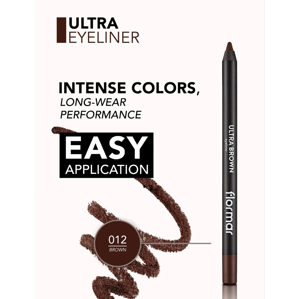 Flormar Ultra Eyeliner 012 Brown 1.14g - Image 5