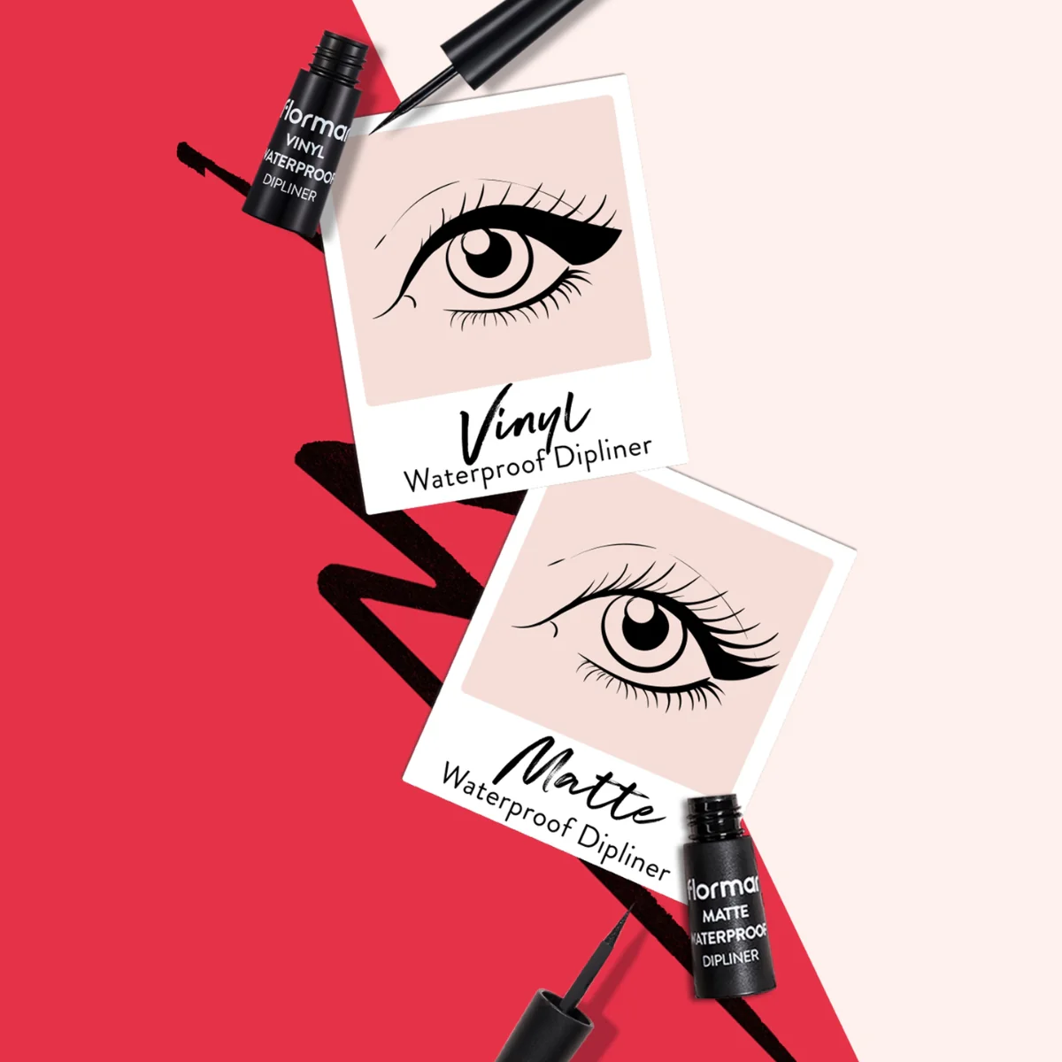 Flormar Vinyl Waterproof Dipliner Black 2.5ml - Image 4