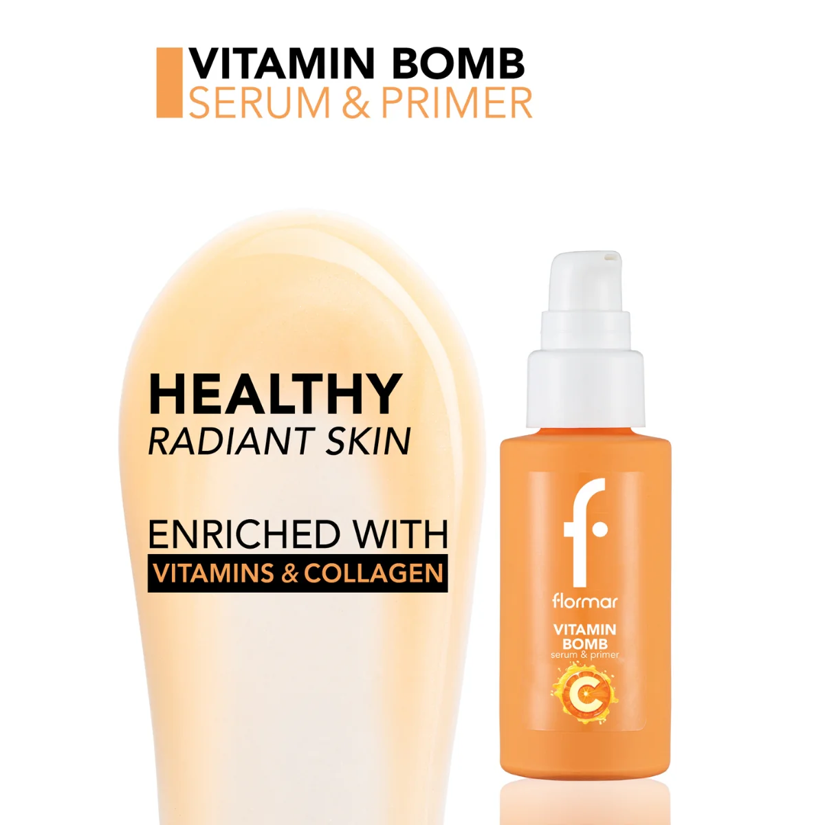 Flormar Vitamin Bomb Serum & Primer 30ml - Image 3