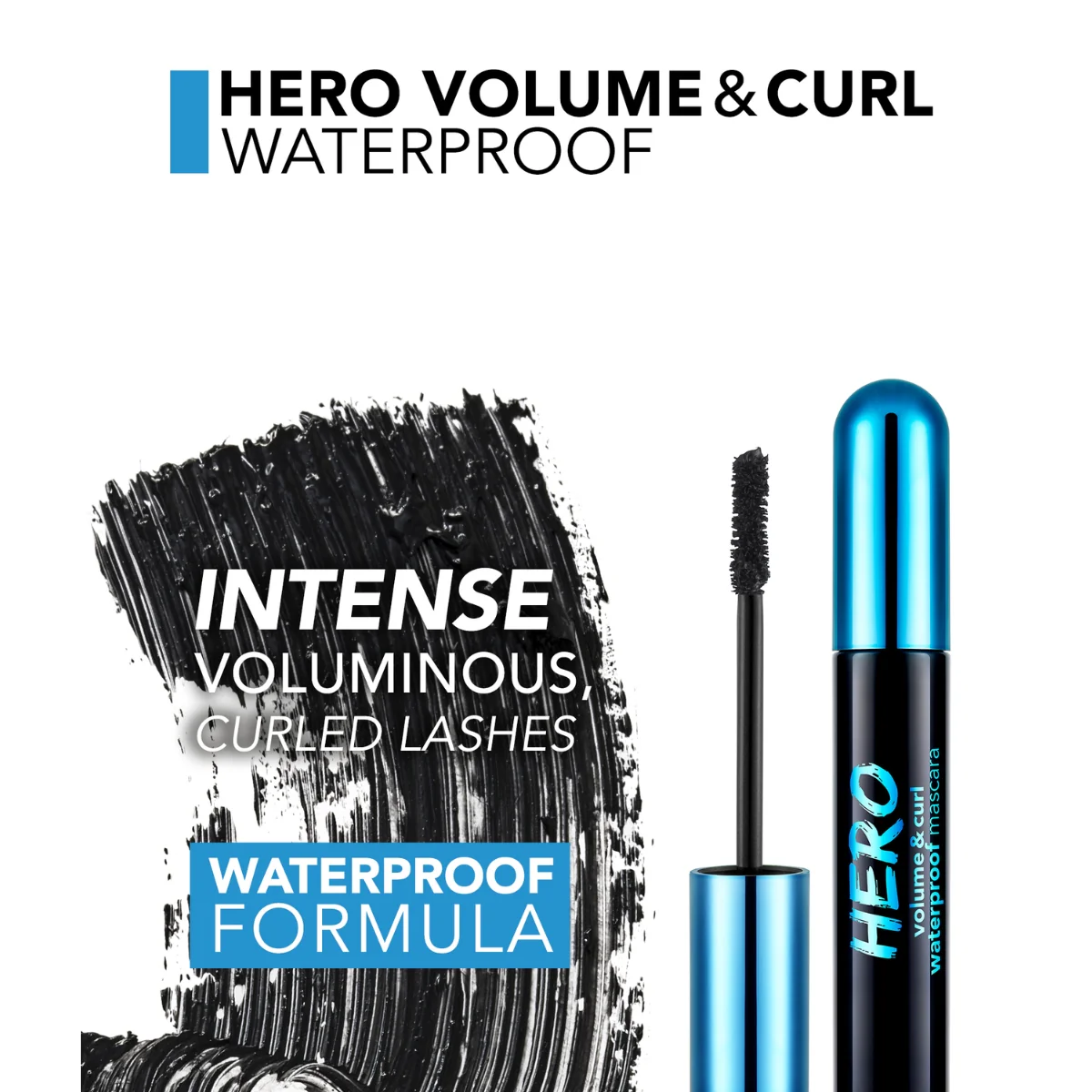 Flormar Volume & Curl Hero Waterproof Mascara 10.2g - Image 4