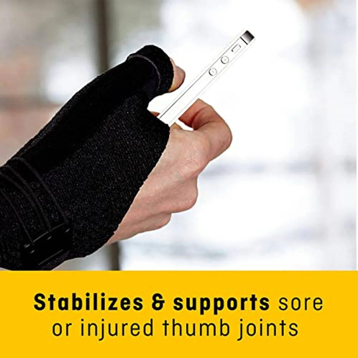 Futuro Deluxe Thumb Stabilizer Small/Medium Black - Image 3