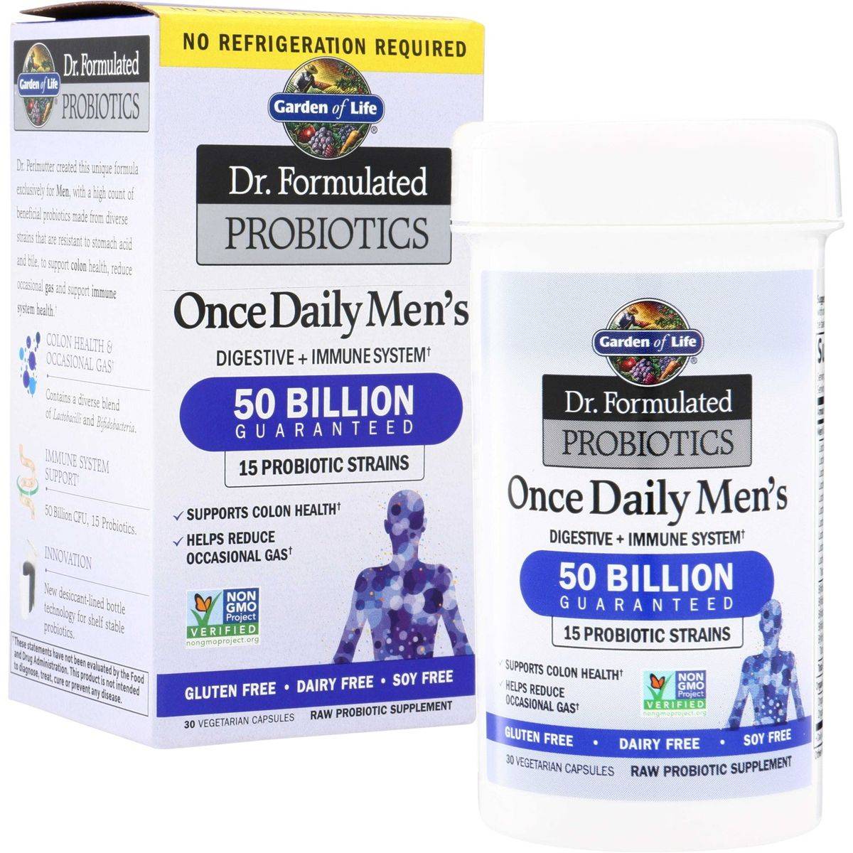 Garden of Life Dr Formulated Probiotics Once Daily Mens 30 Capsules - Image 2
