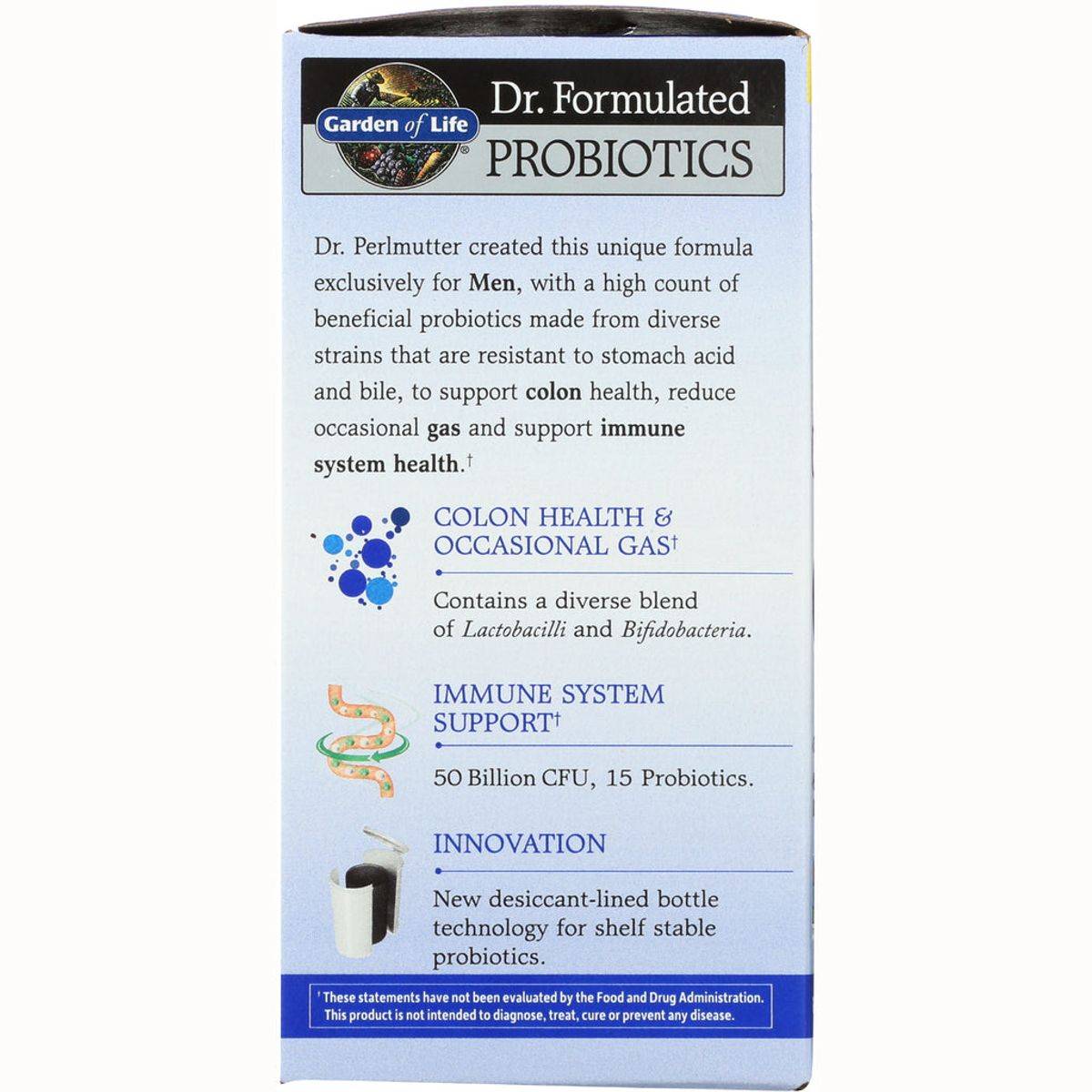 Garden of Life Dr Formulated Probiotics Once Daily Mens 30 Capsules - Image 3