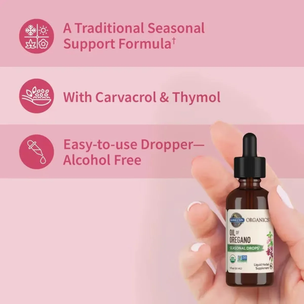 Garden of Life Mykind Organics Oil Of Oregano Seasonal Drops 30ml - Image 5