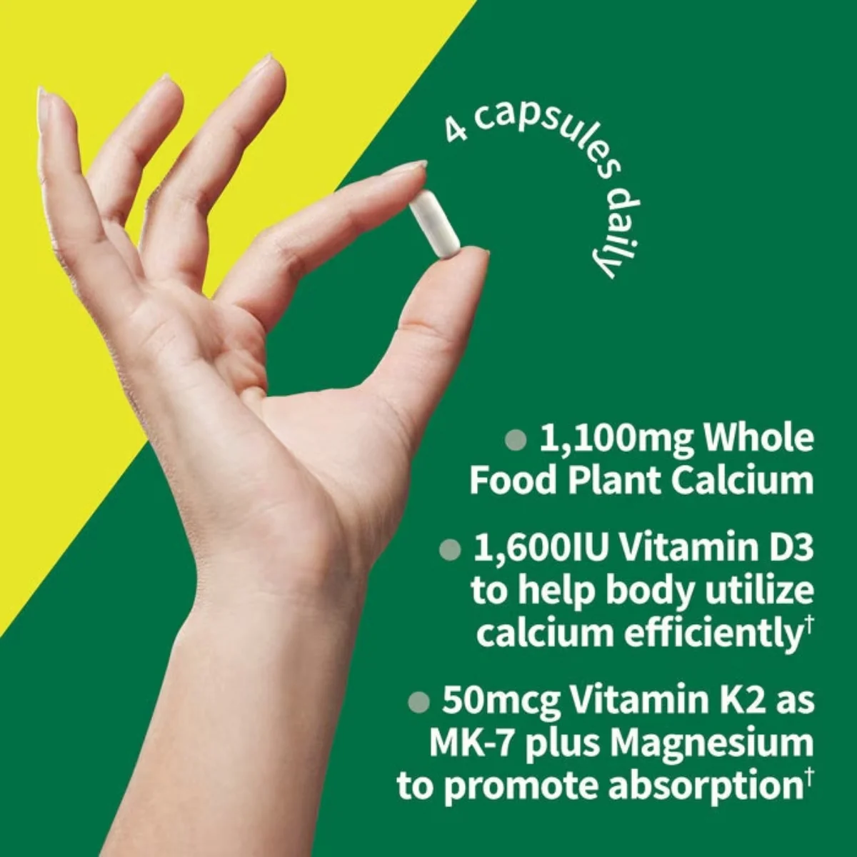 Garden of Life Vitamin Code Raw Calcium 60 Capsules - Image 4