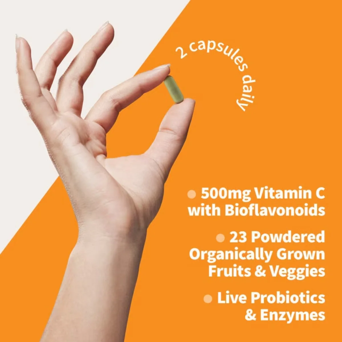 Garden of Life Vitamin Code Raw Vitamin C 60 Capsules - Image 3