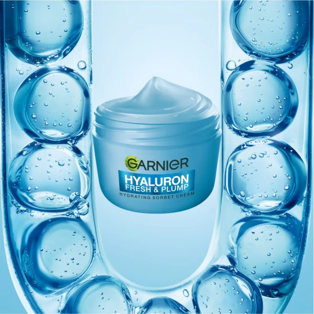 Garnier Hydrating Sorbet Cream Hyaluron Fresh & Plump 85ml - Image 3