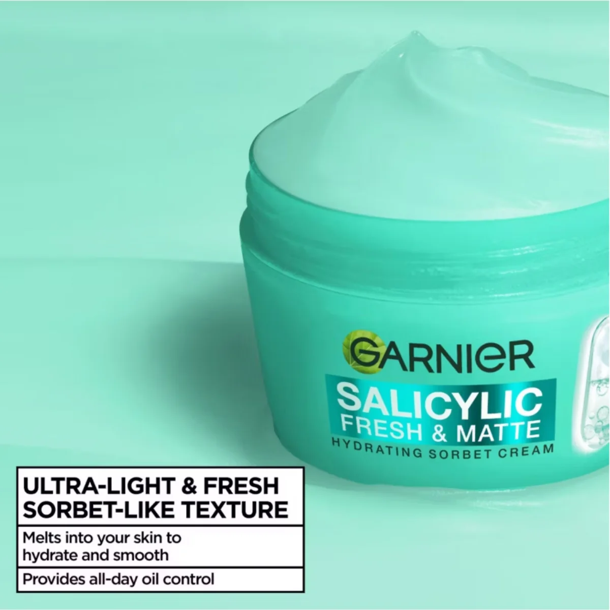Garnier Hydrating Sorbet Cream Salicylic Fresh & Matte 85ml - Image 2