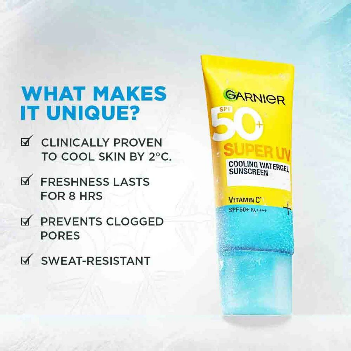 Garnier SkinActive Super UV Cooling Gel SPF50+ 30ml - Image 5