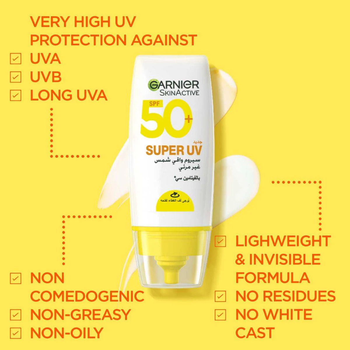 Garnier SkinActive Super UV Invisible Serum Sunscreen SPF 50+ 30ml - Image 5