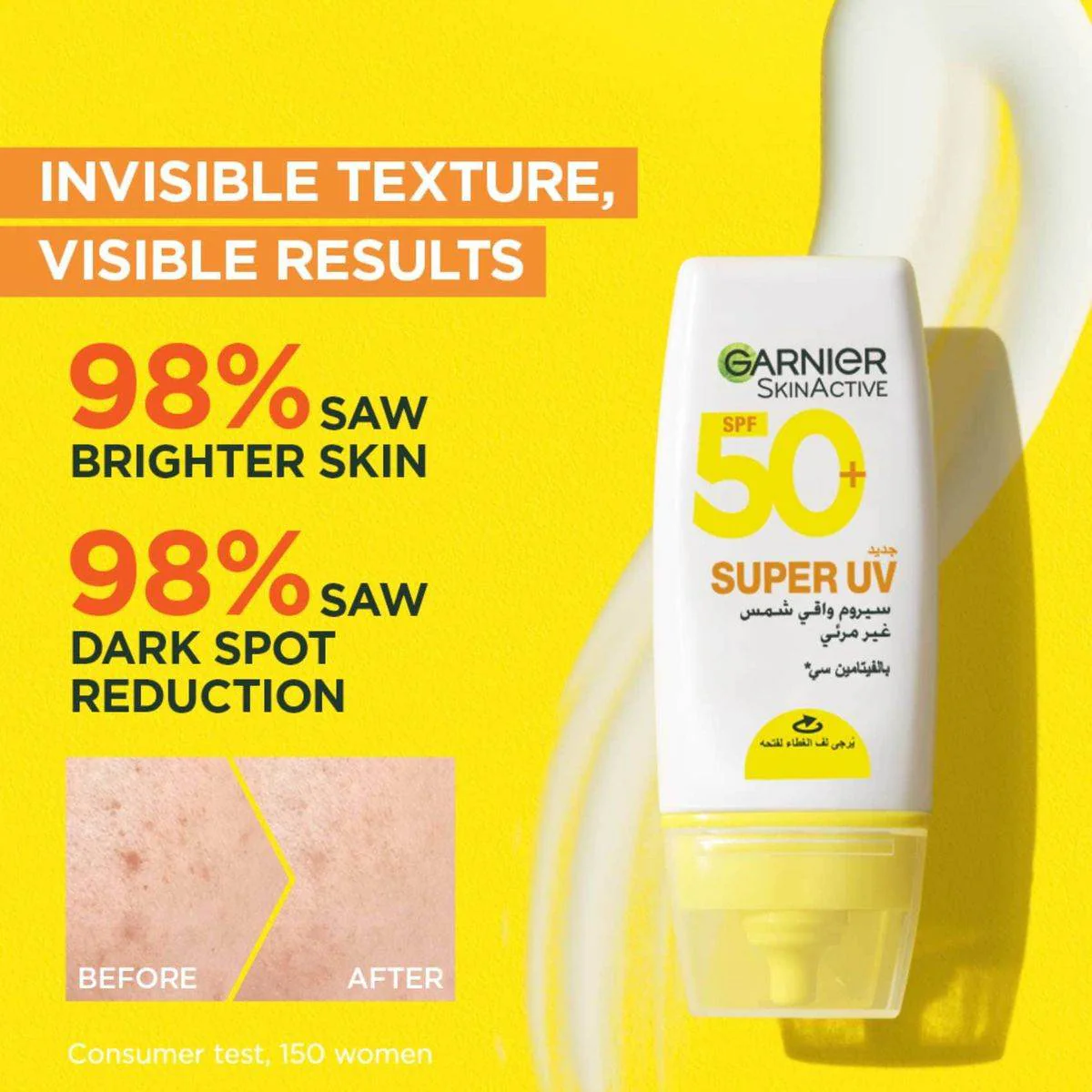 Garnier SkinActive Super UV Invisible Serum Sunscreen SPF 50+ 30ml - Image 8