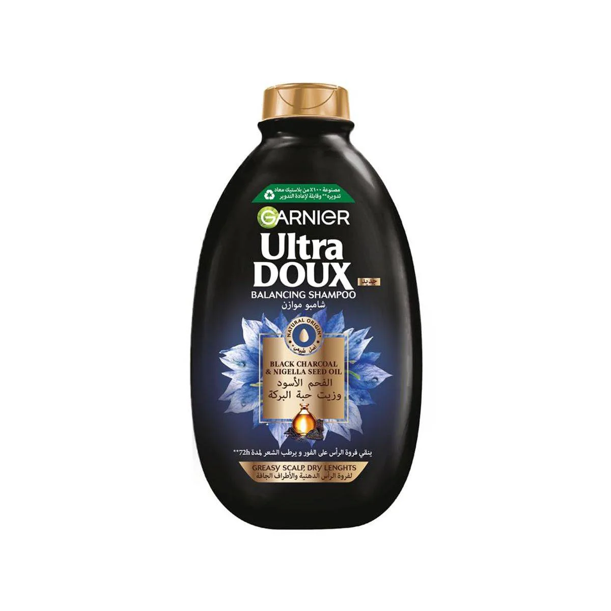 Garnier Ultra Doux Black Charcoal Shampoo 400ml