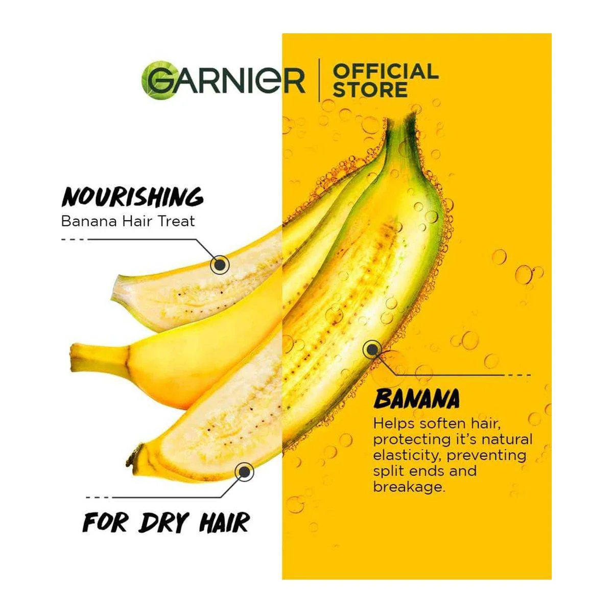 Garnier Ultra Doux Hair Food Banana Mask 390ml - Image 3