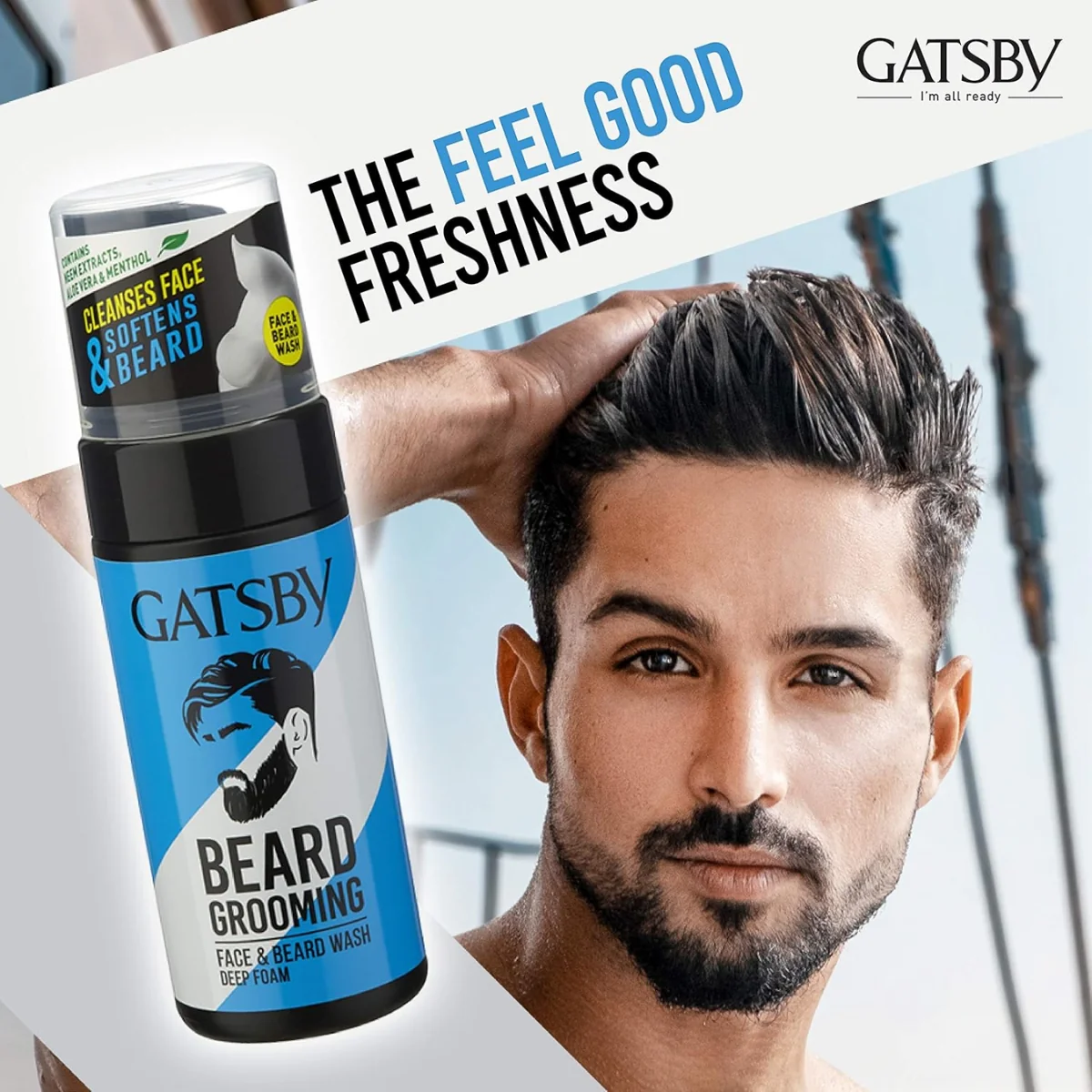 Gatsby Beard Grooming Face & Beard Wash Deep Foam 110ml - Image 5