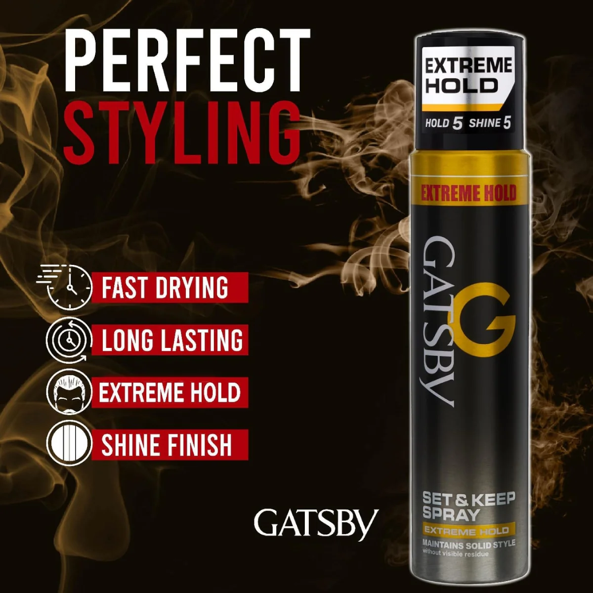 Gatsby Set & Keep Spray Extreme Hold 250ml - Image 3