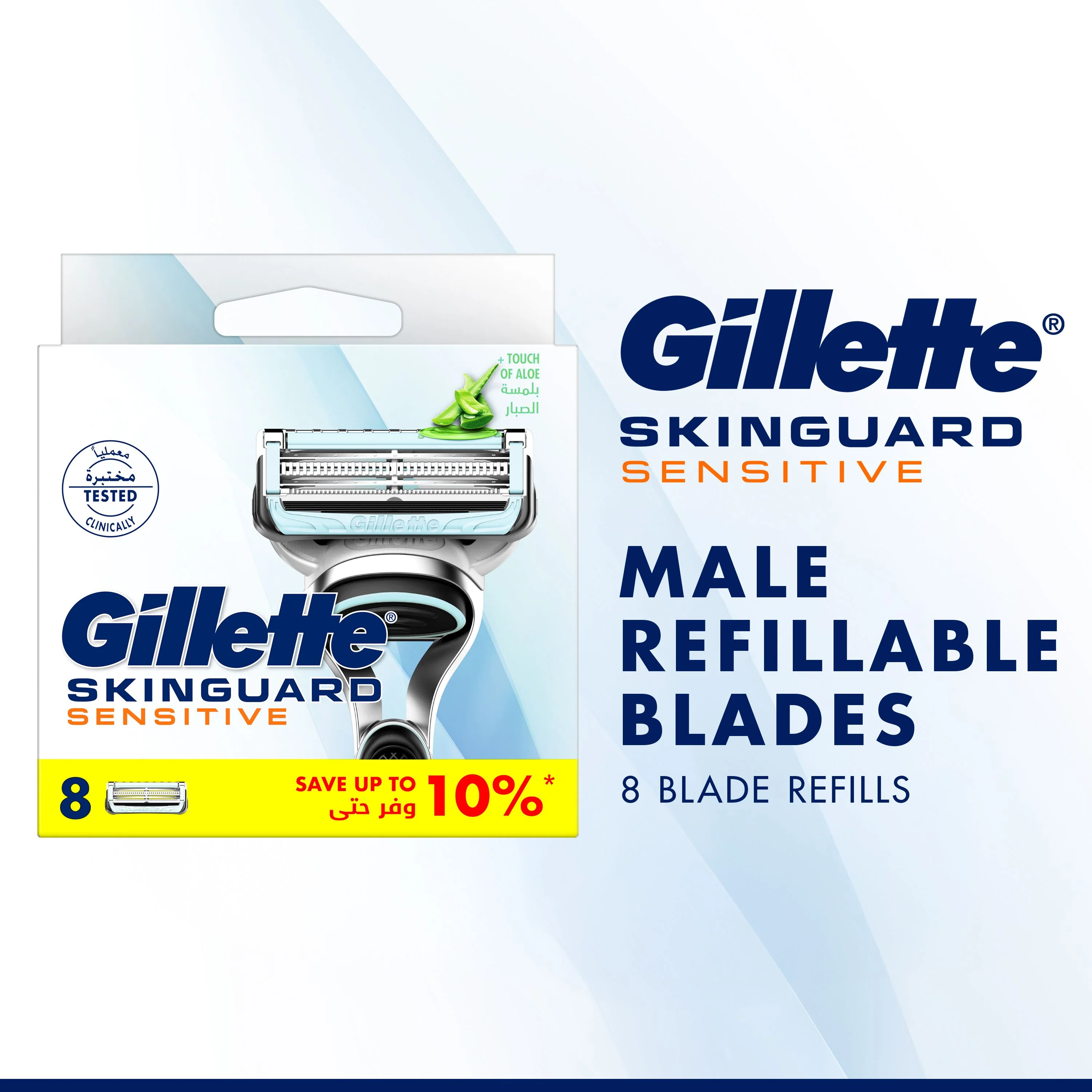 Gillette Blades Skinguard Sensitive 8 Refills - Image 8
