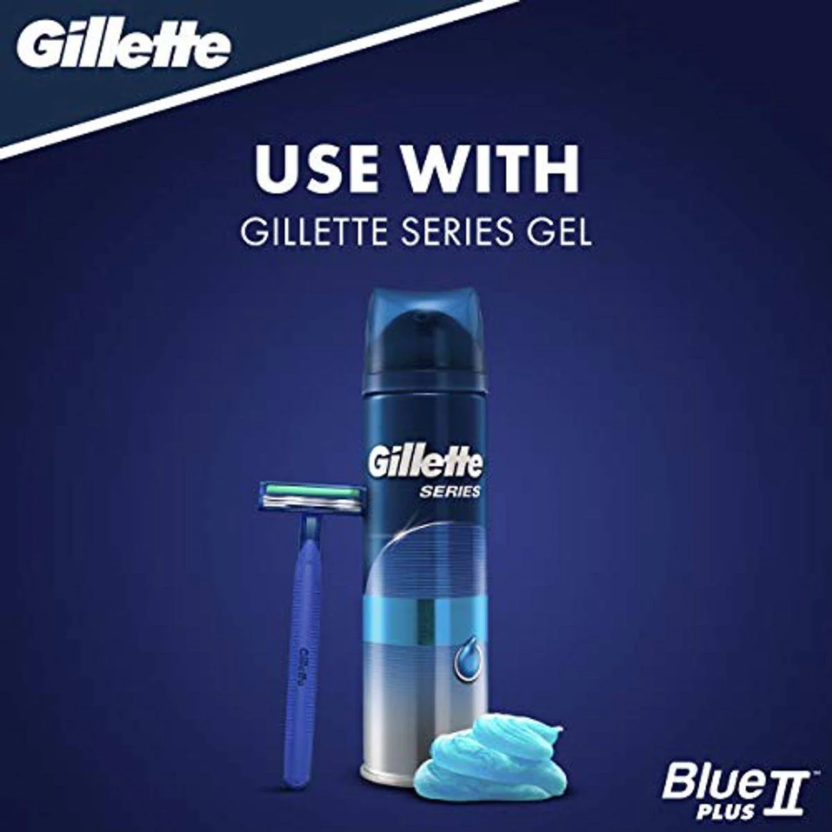 Gillette Razor Disposable Blue II Plus 5 Count - Image 3