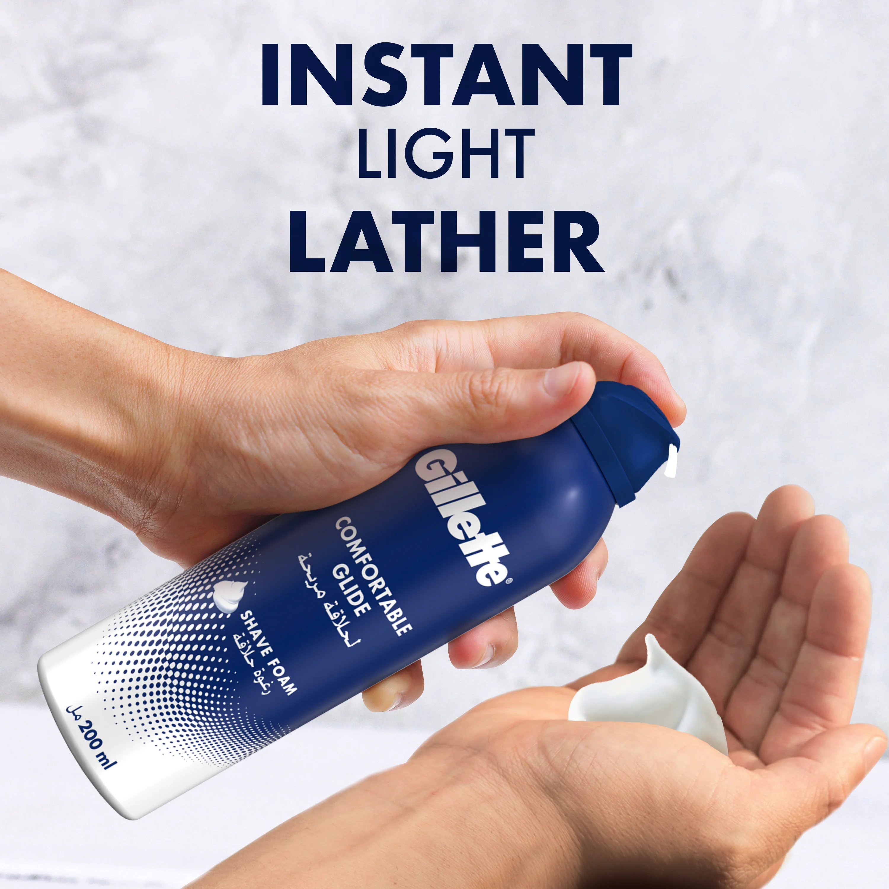 Gillette Shaving Foam Comfortable Glide 200ml - Image 3