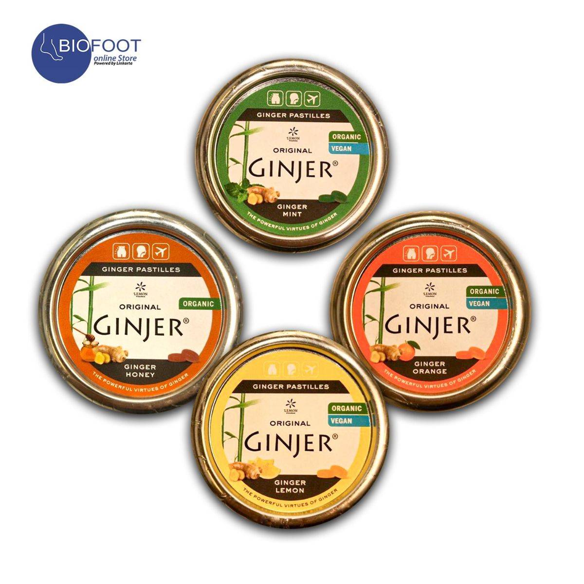 Ginjer Organic Ginger Pastilles Lemon 40g - Image 3