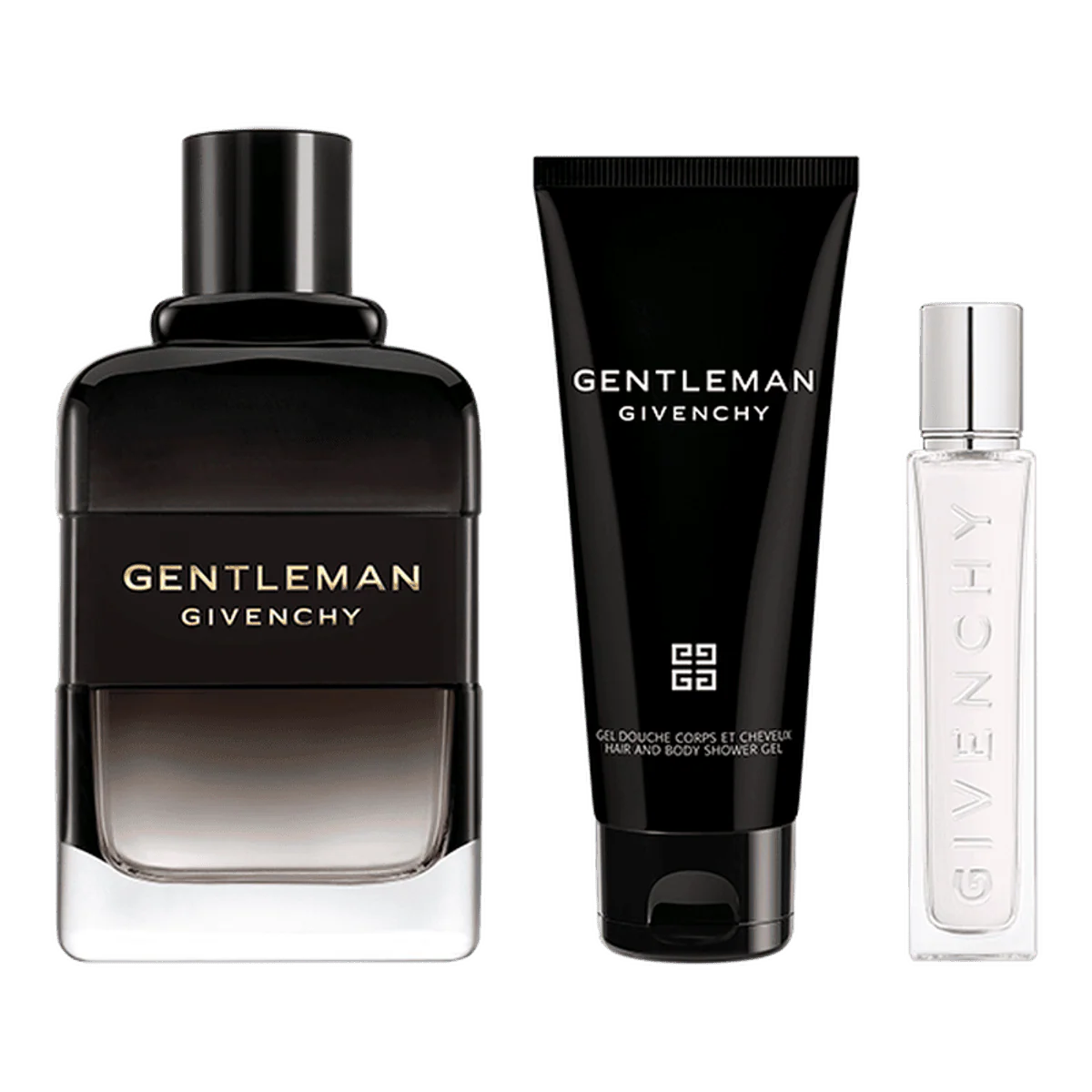 Givenchy Gentleman Eau de Parfum Boisee 100ml + Eau de Parfum Boisee 12.5ml Travel Spray + Hair & Body Shower Gel 75ml Gift Set