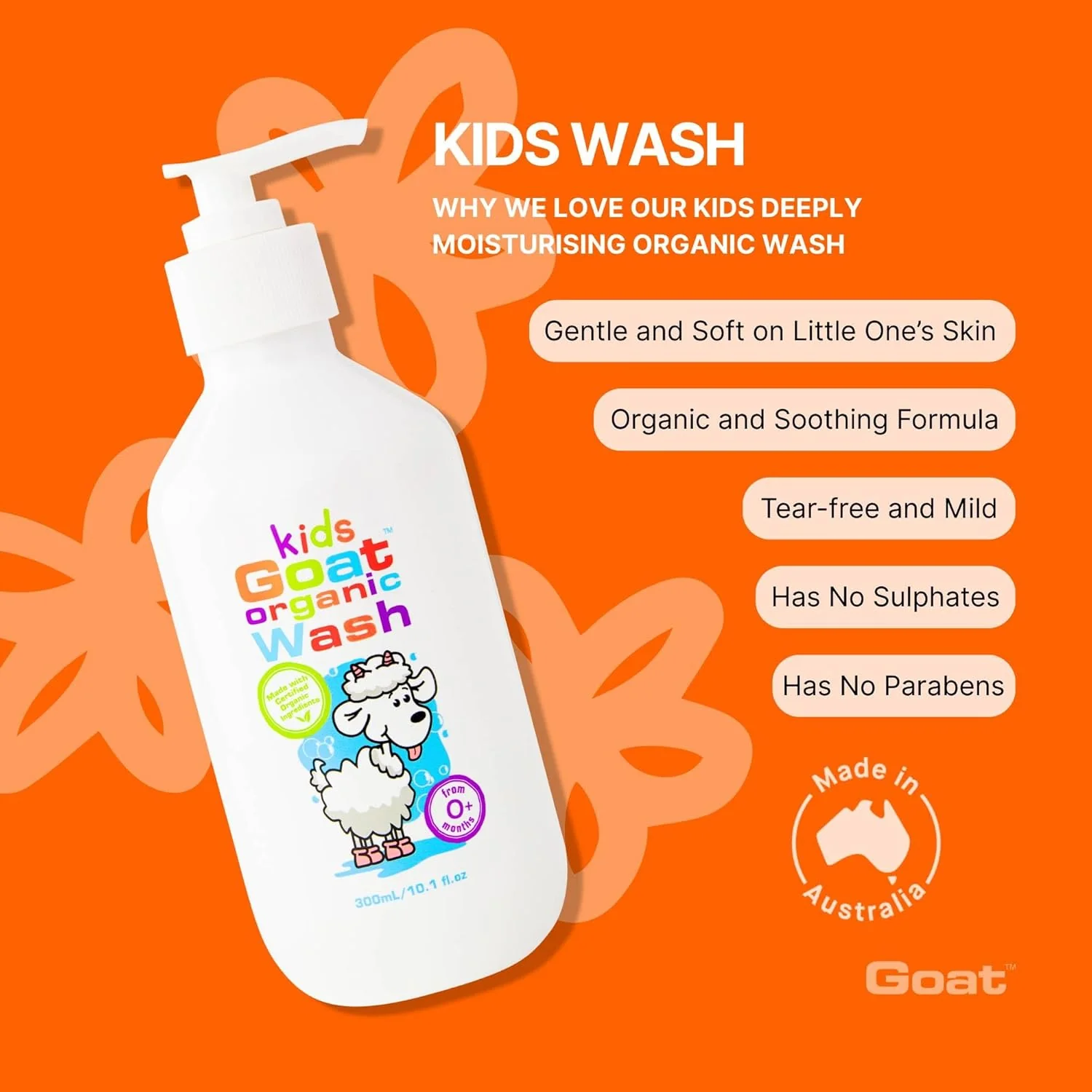 Goat Kids Organic Body Wash 300ml - Image 4