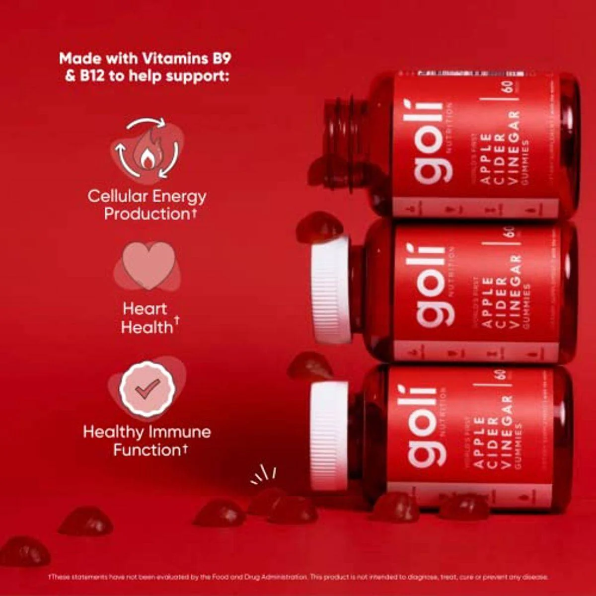 Goli Nutrition Apple Cider Vinegar 60 Gummies - Image 6