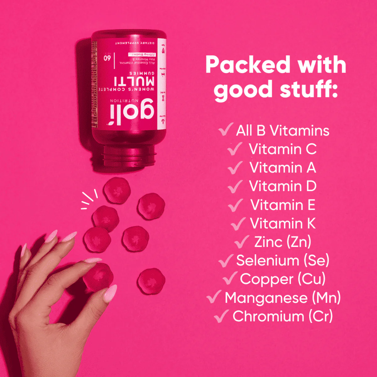 Goli Nutrition Womens Complete Multi 60 Gummies - Image 5
