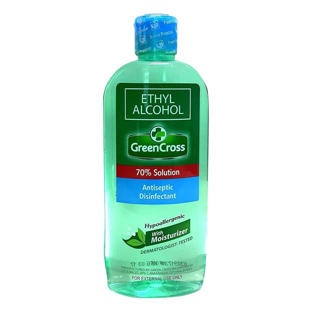 Green Cross Ethyl Alcohol 70% Solution with Moisturizer 250ml - Image 3