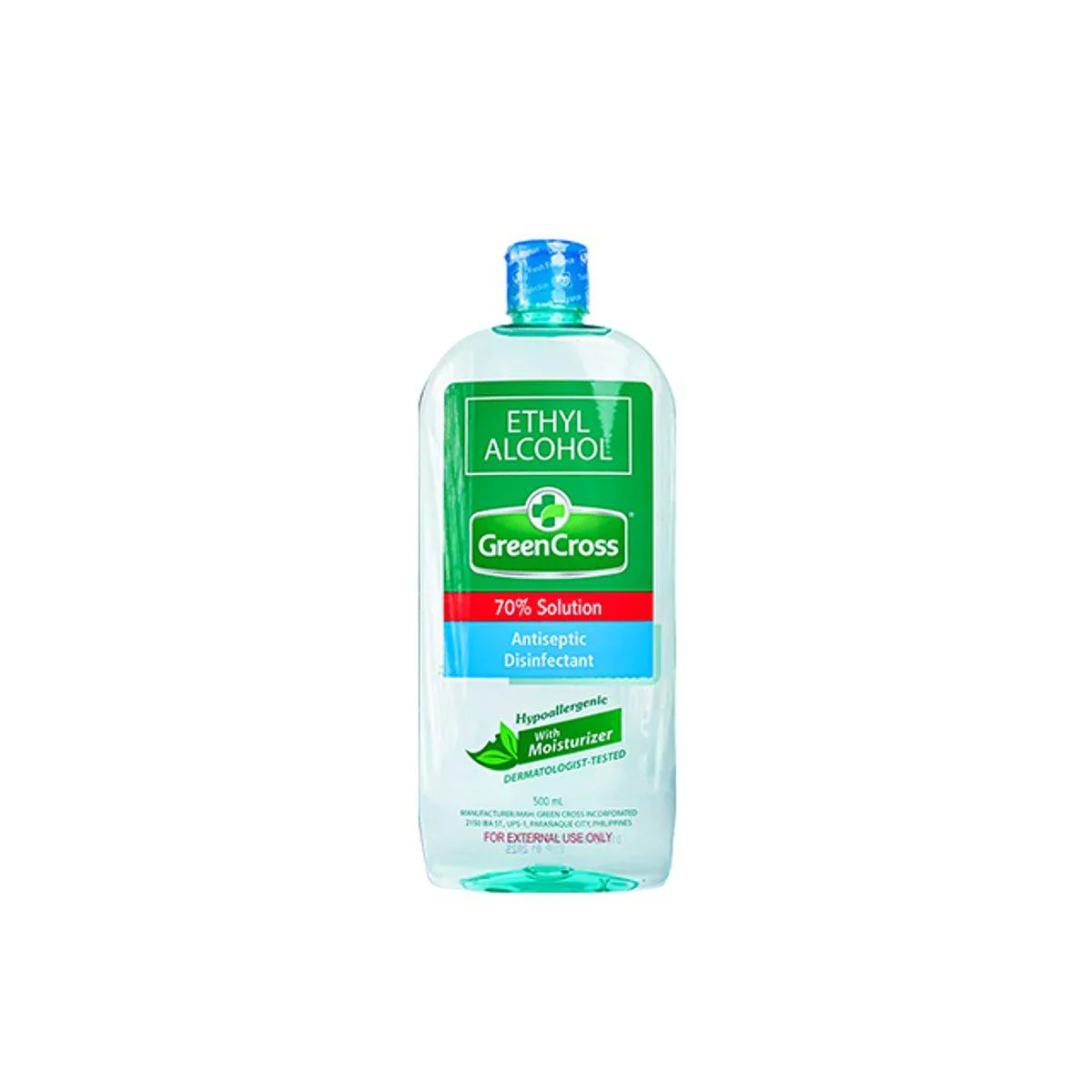 Green Cross Ethyl Alcohol 70% Solution with Moisturizer 500ml - Image 3