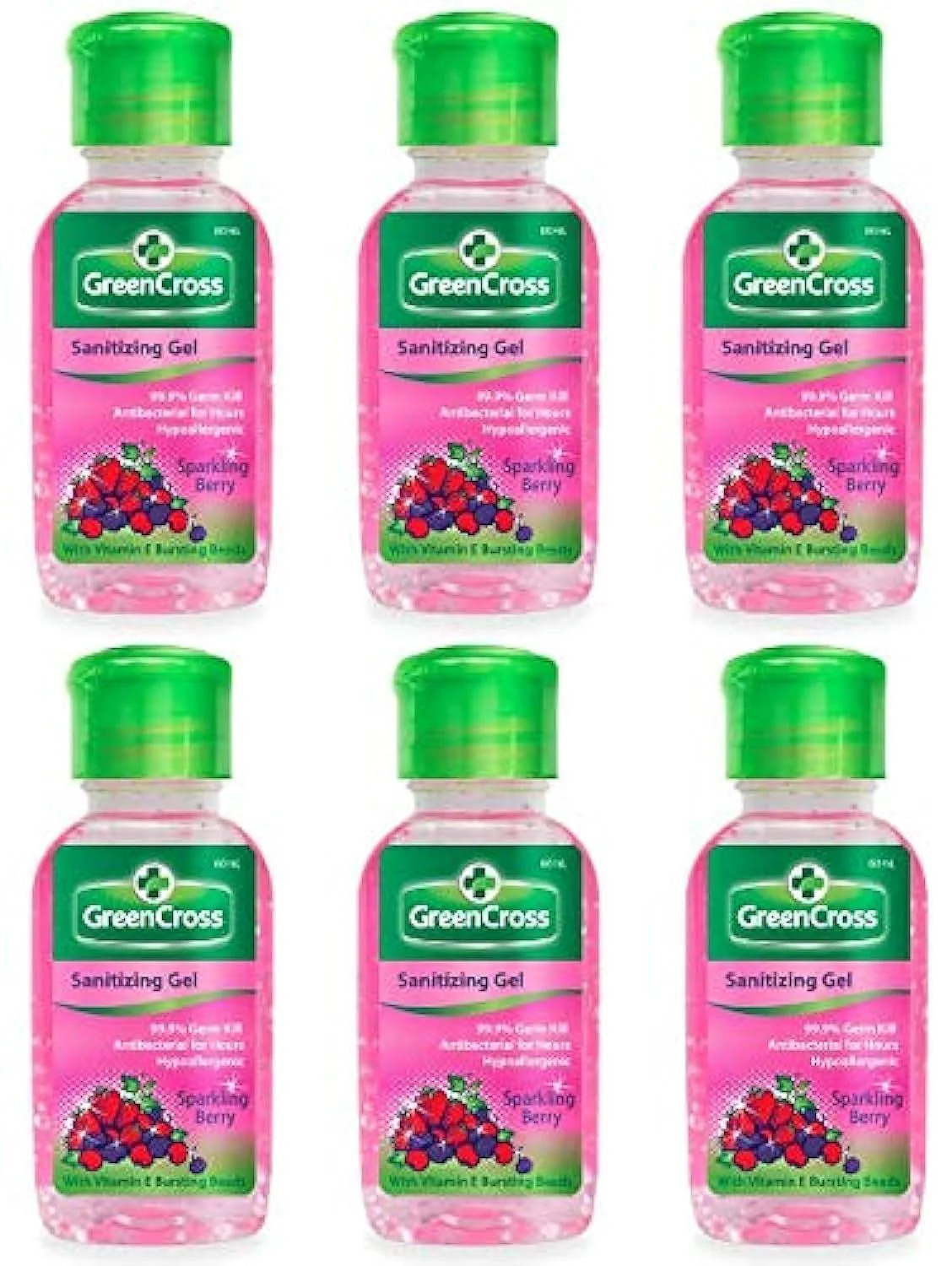 Green Cross Sanitizing Gel Sparkling Berry 60ml - Image 3