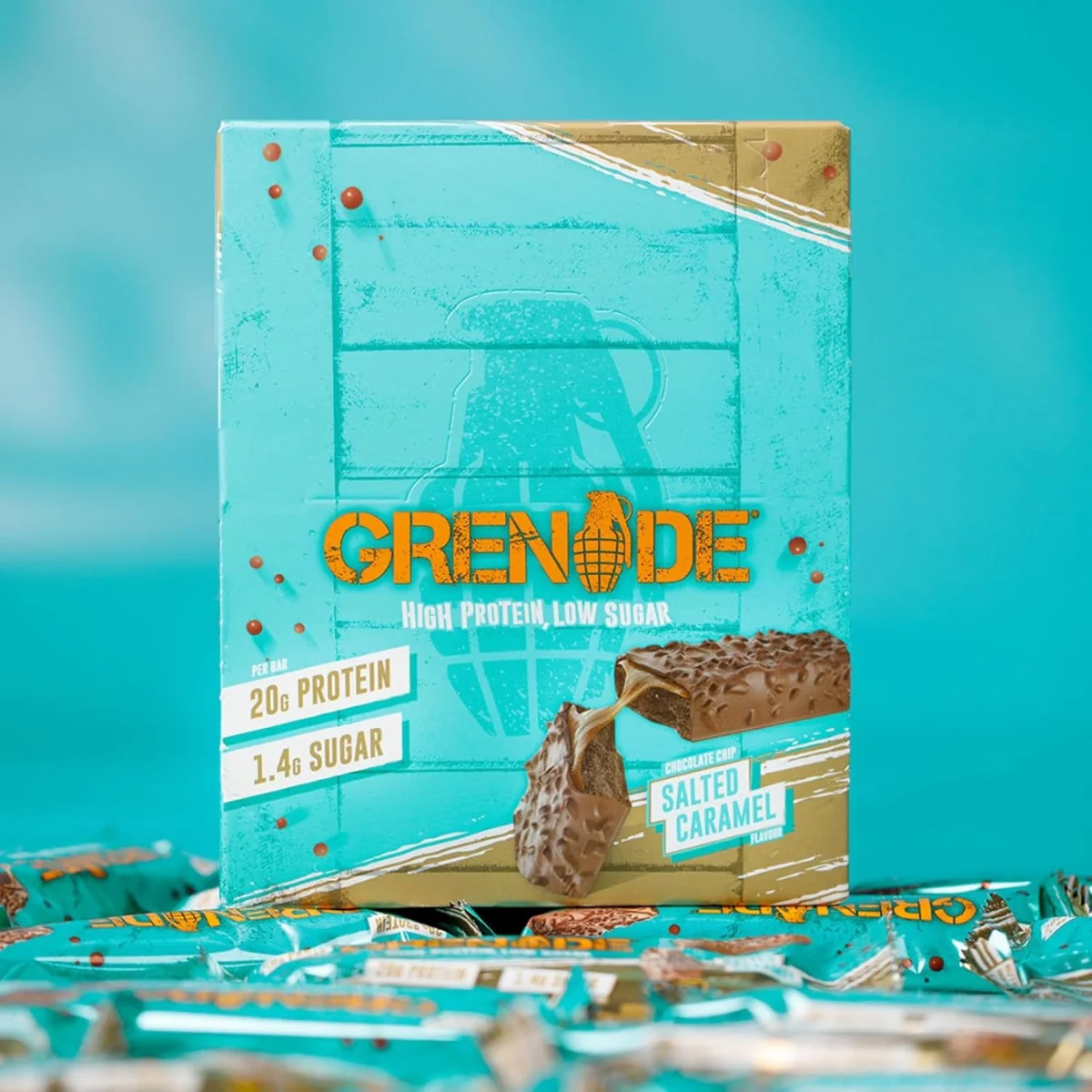 Grenade Carb Killa Protein Bar Chocolate Chip Salted Caramel 60g - Image 4