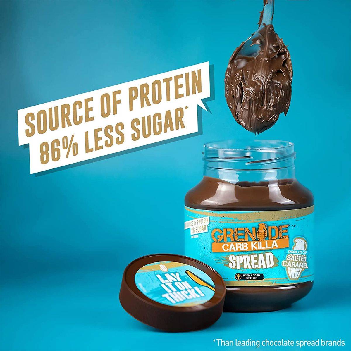 Grenade Carb Killa Protein Spread Chocolate Chip Salted Caramel 360g - Image 2