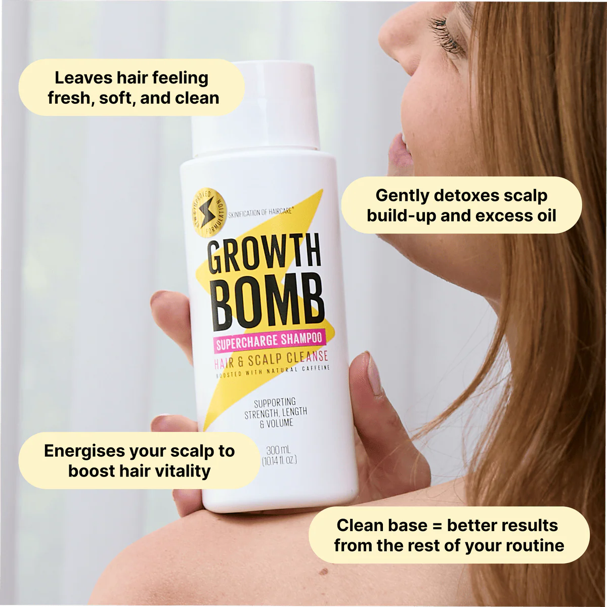 Growth Bomb Dandruff Shampoo 300ml - Image 3