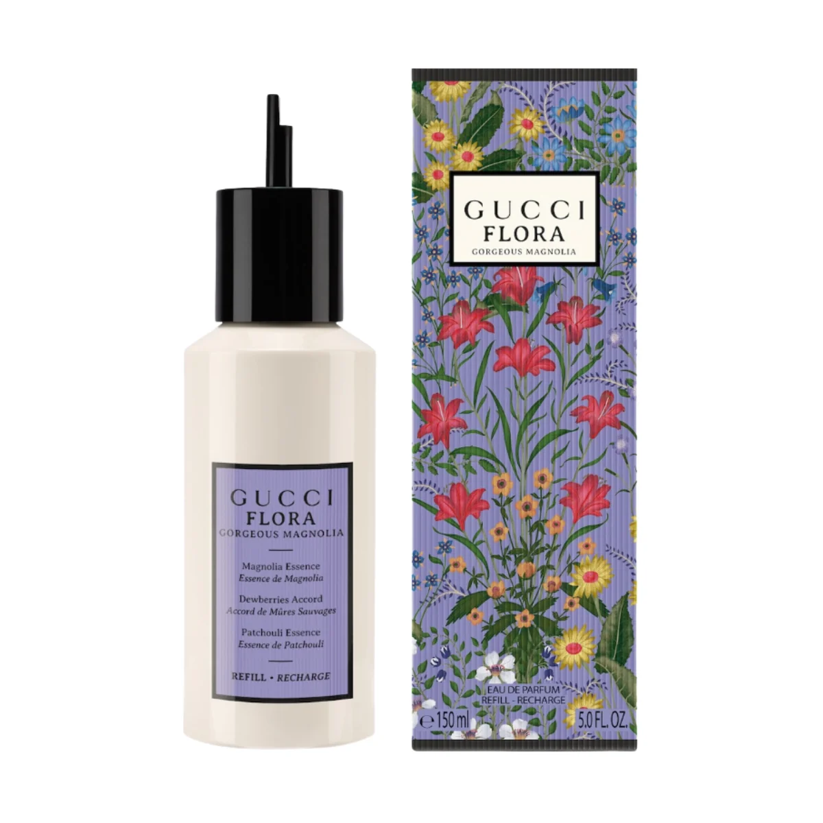 Gucci Flora Gorgeous Magnolia Eau de Parfum 150ml Refill - Image 2