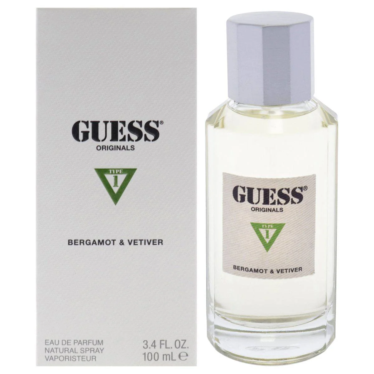 Guess Originals Type 1 Bergamot & Vetiver Eau de Parfum 100ml - Image 2
