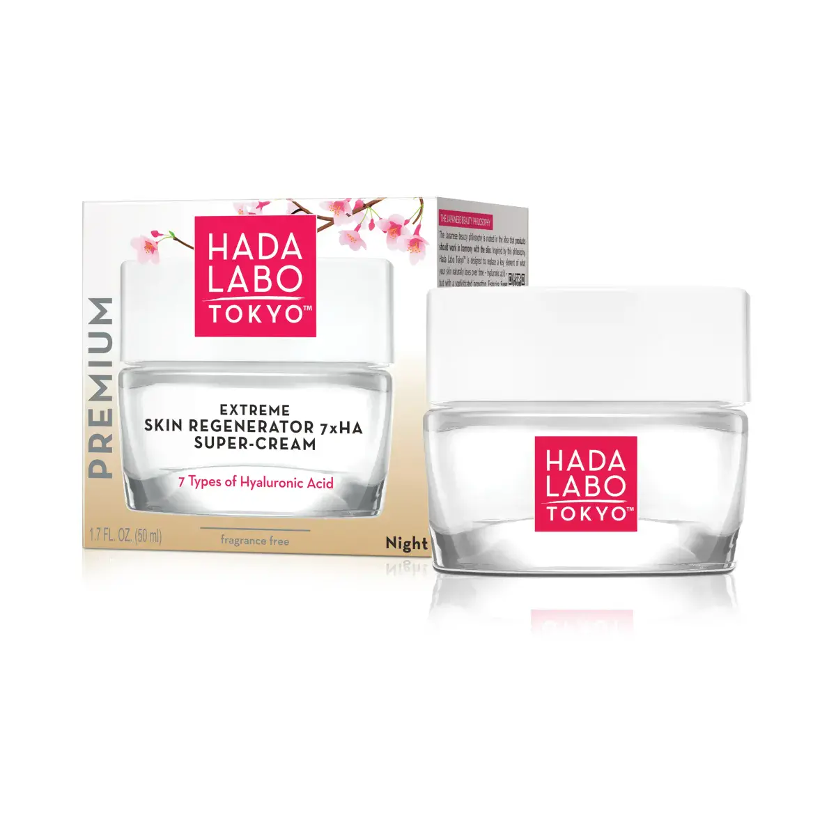 Hada Labo Tokyo 7xHA Extreme Skin Regenerator Super Cream 50ml - Image 3