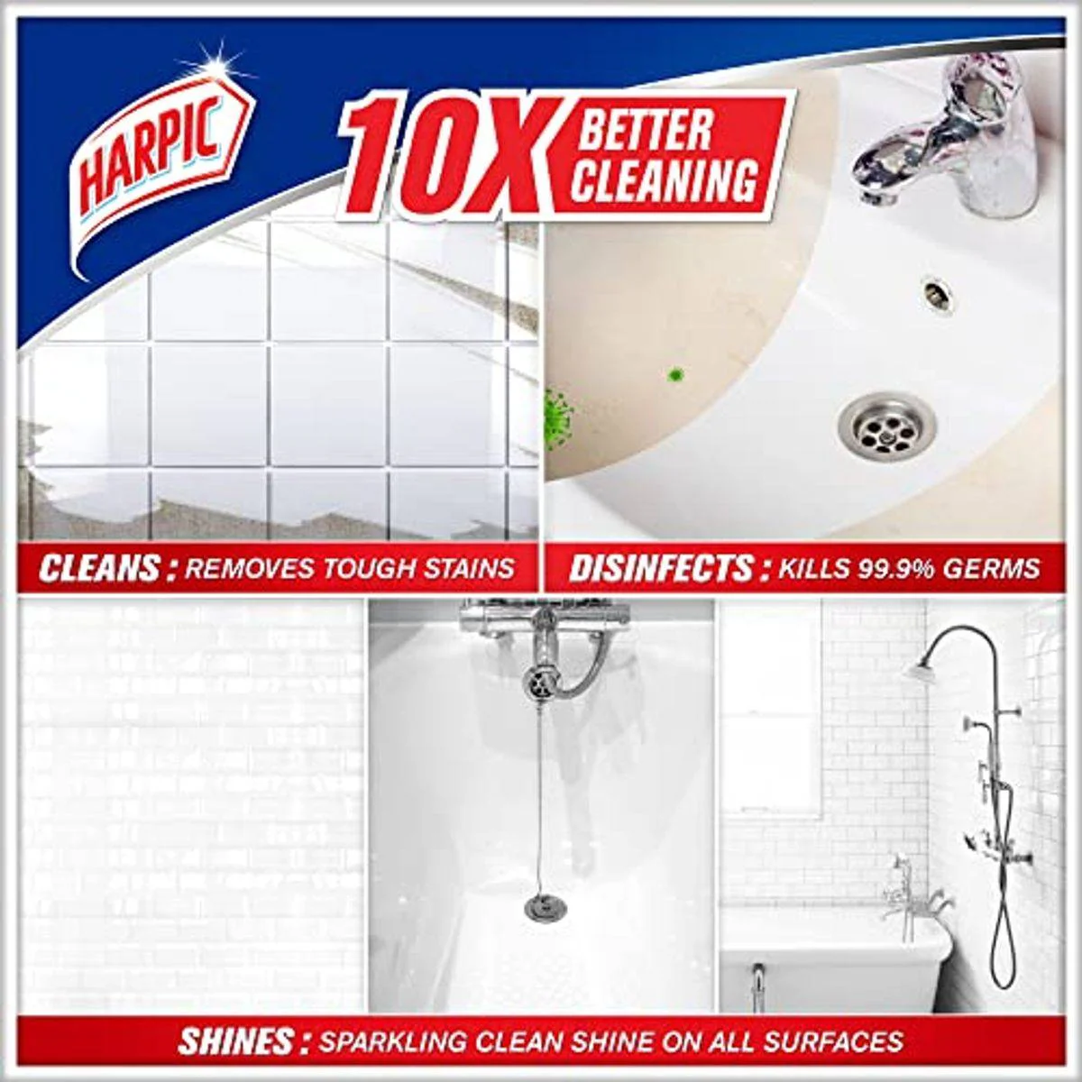 Harpic Bathroom Cleaner Trigger Spray 500ml - Image 5