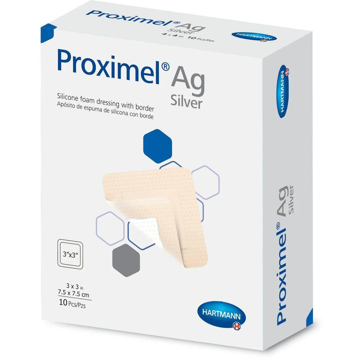 Hartmann Proximel AG Silicone Dressing 3x3 Inches 10 Sheet - Image 2