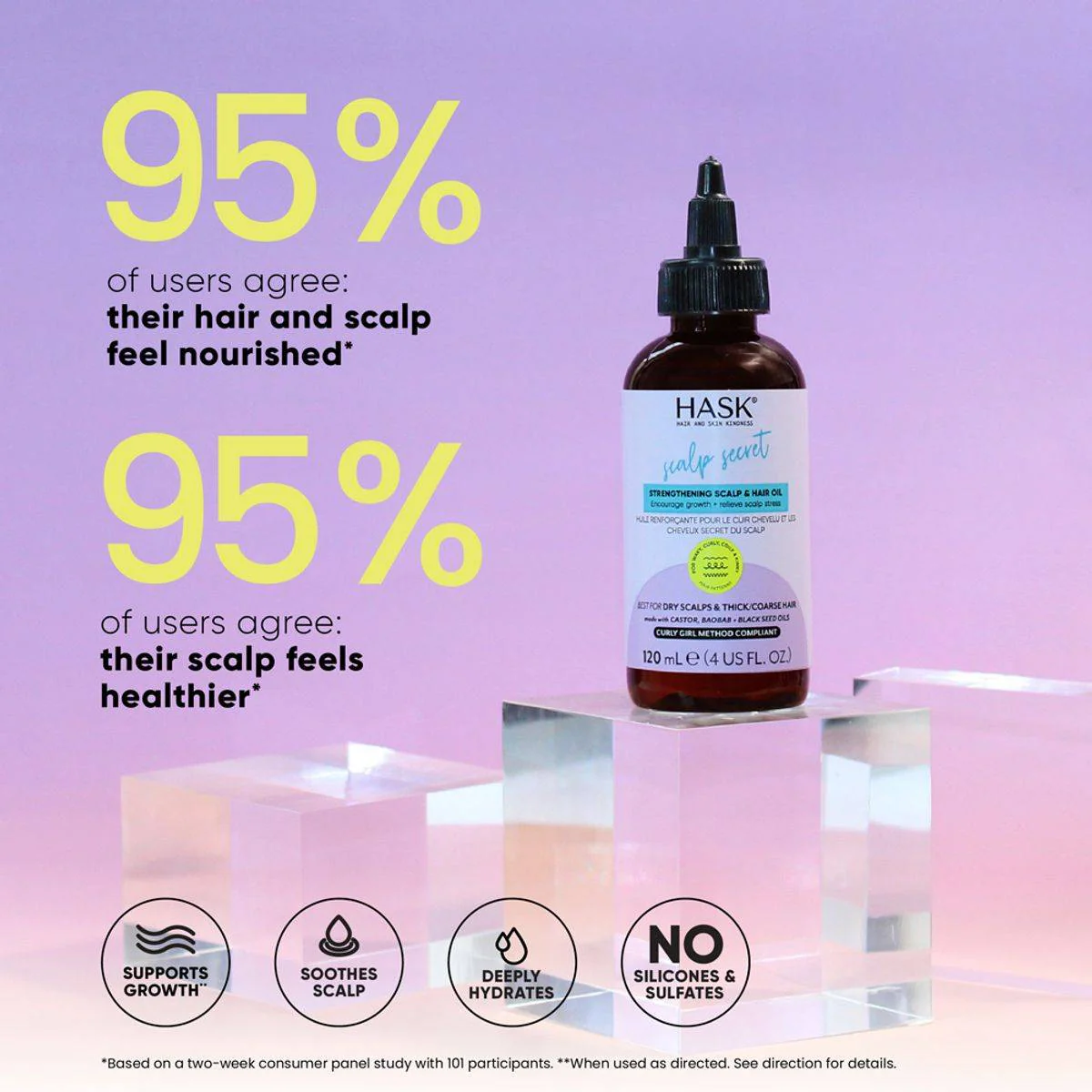 Hask Strengthening Scalp & Hair Oil 120ml - Image 3