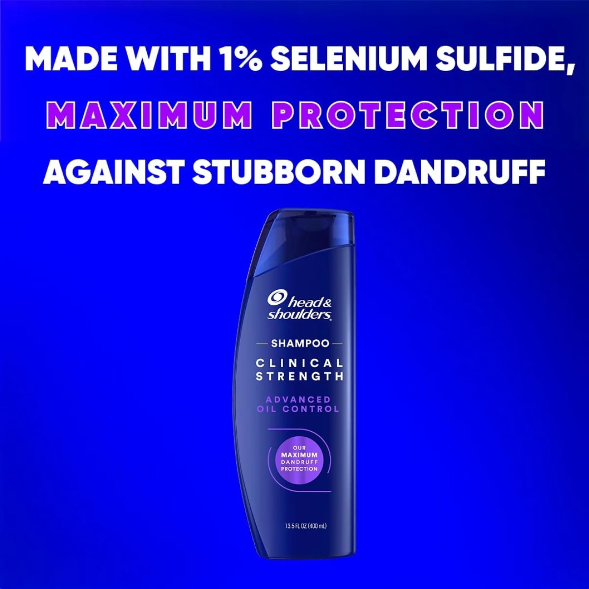 Head & Shoulders Clinical Strength Advance Oil Control Shampoo 400ml - Image 3