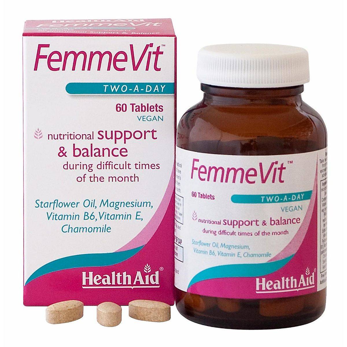 HealthAid FemmeVit 60 Tablets - Image 2