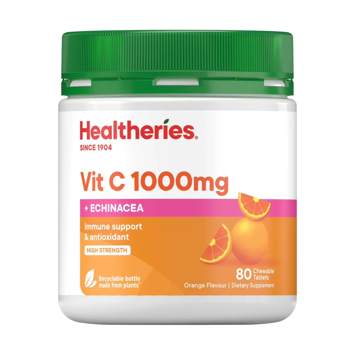 Healtheries Vit C 1,000mg Plus Echinacea 80 Chewable Tablets