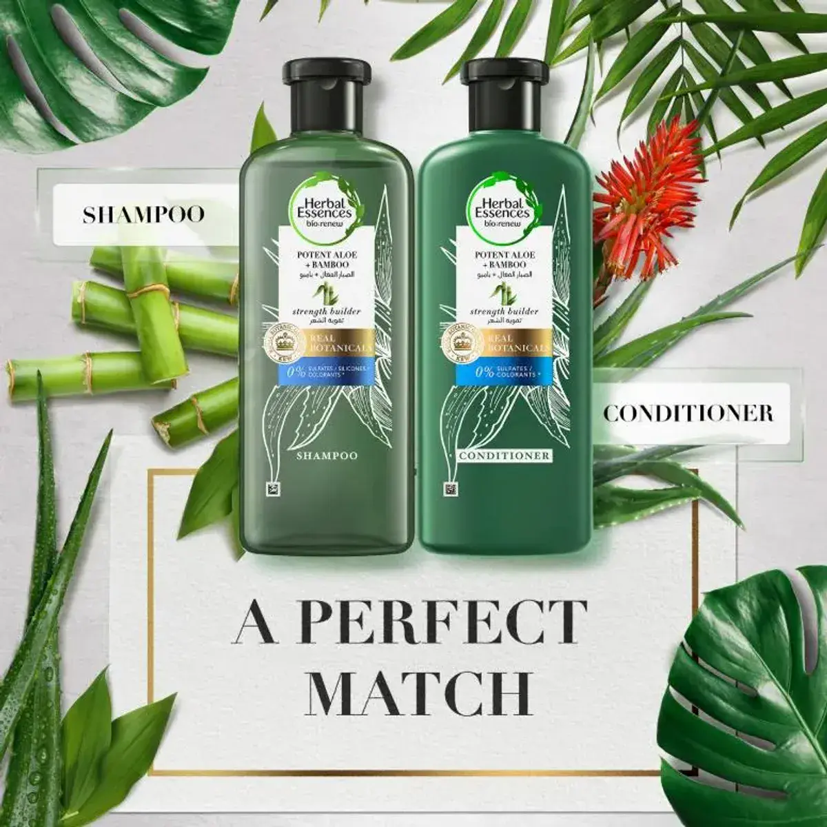Herbal Essences Bio Renew Aloe + Bamboo Shampoo 400ml - Image 2