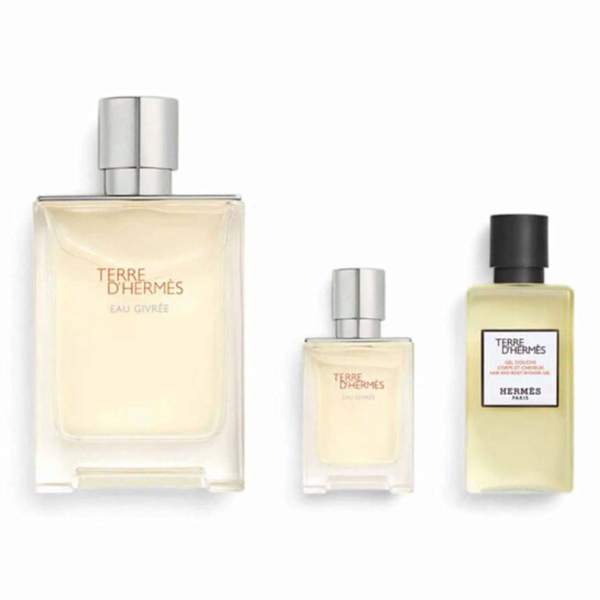 Hermes Terre D'Hermes Eau Givree Eau de Parfum 100ml + Eau de Parfum 12.5ml + Hair & Body Shower Gel 80ml Gift Set