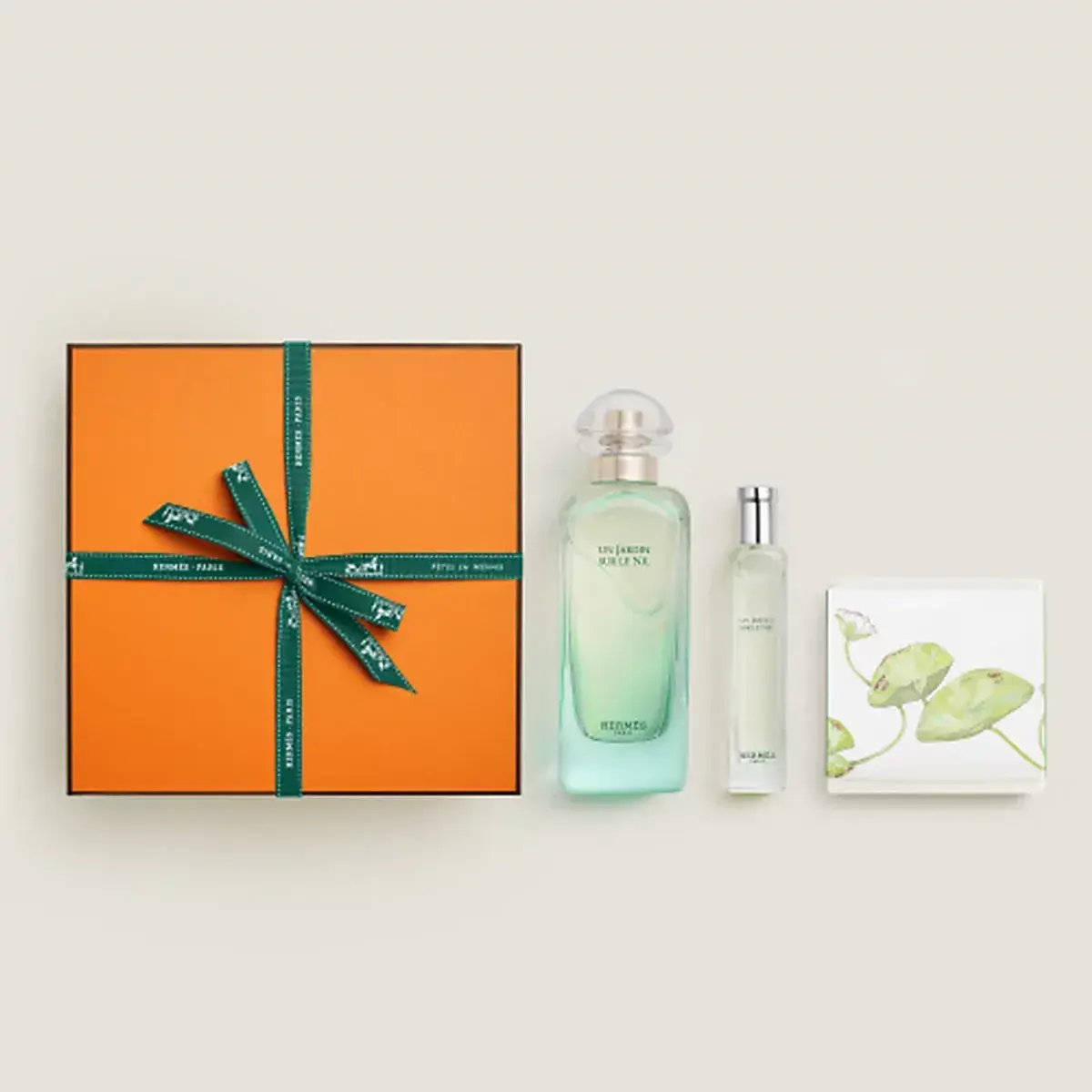 Hermes Un Jardin Sur Le Nil Eau de Toilette 100ml + Eau de Toilette 15ml + Parfum Soap 50g Gift Set - Image 2