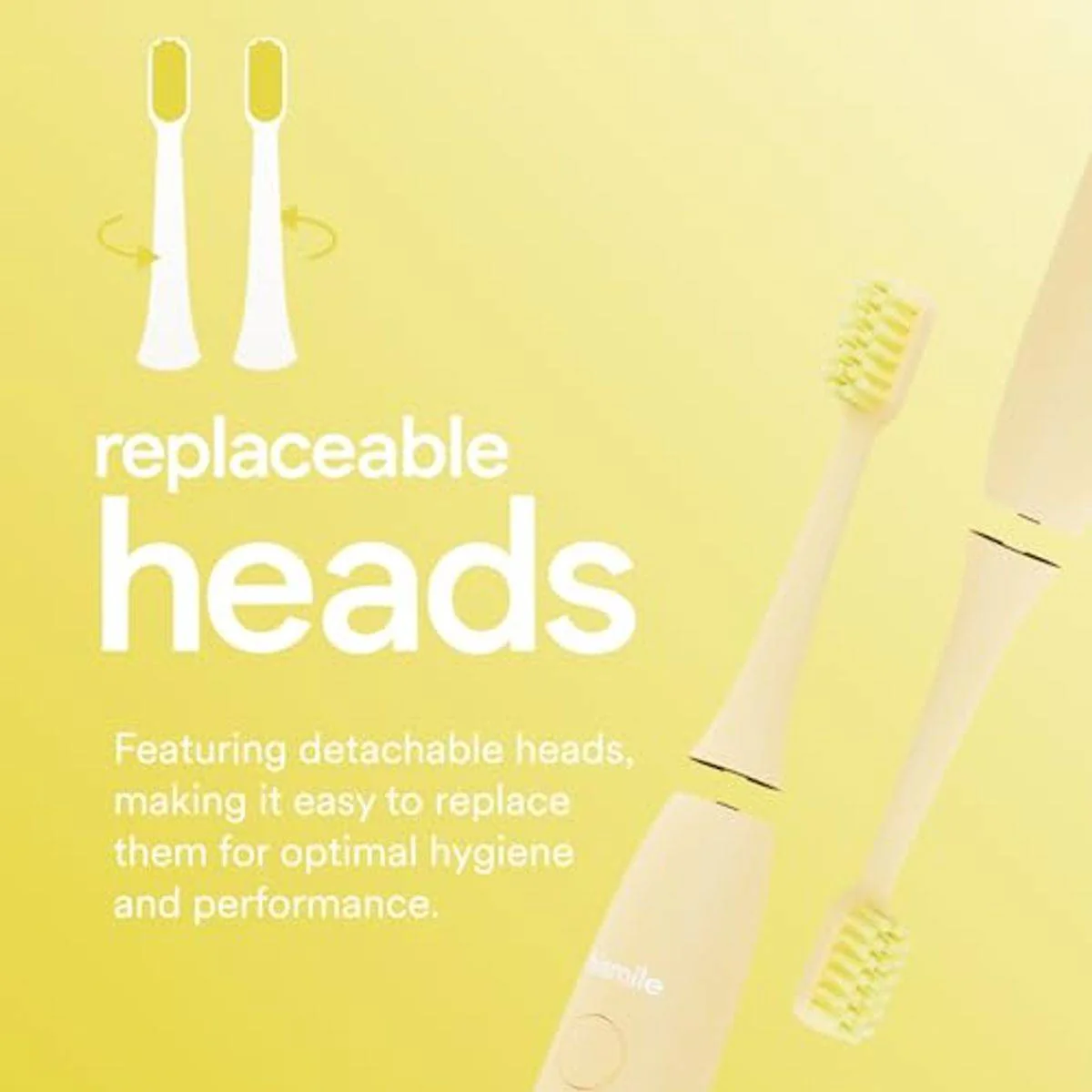 Hismile Electric Toothbrush Yellow Exclusive - Image 4