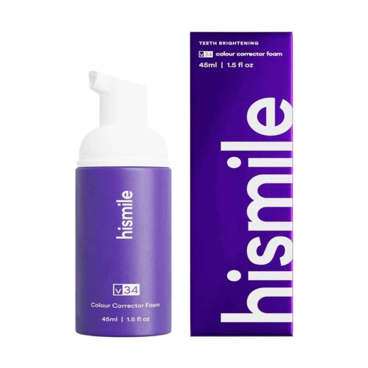 Hismile V34 Teeth Whitening Colour Corrector Foam 45ml - Image 2