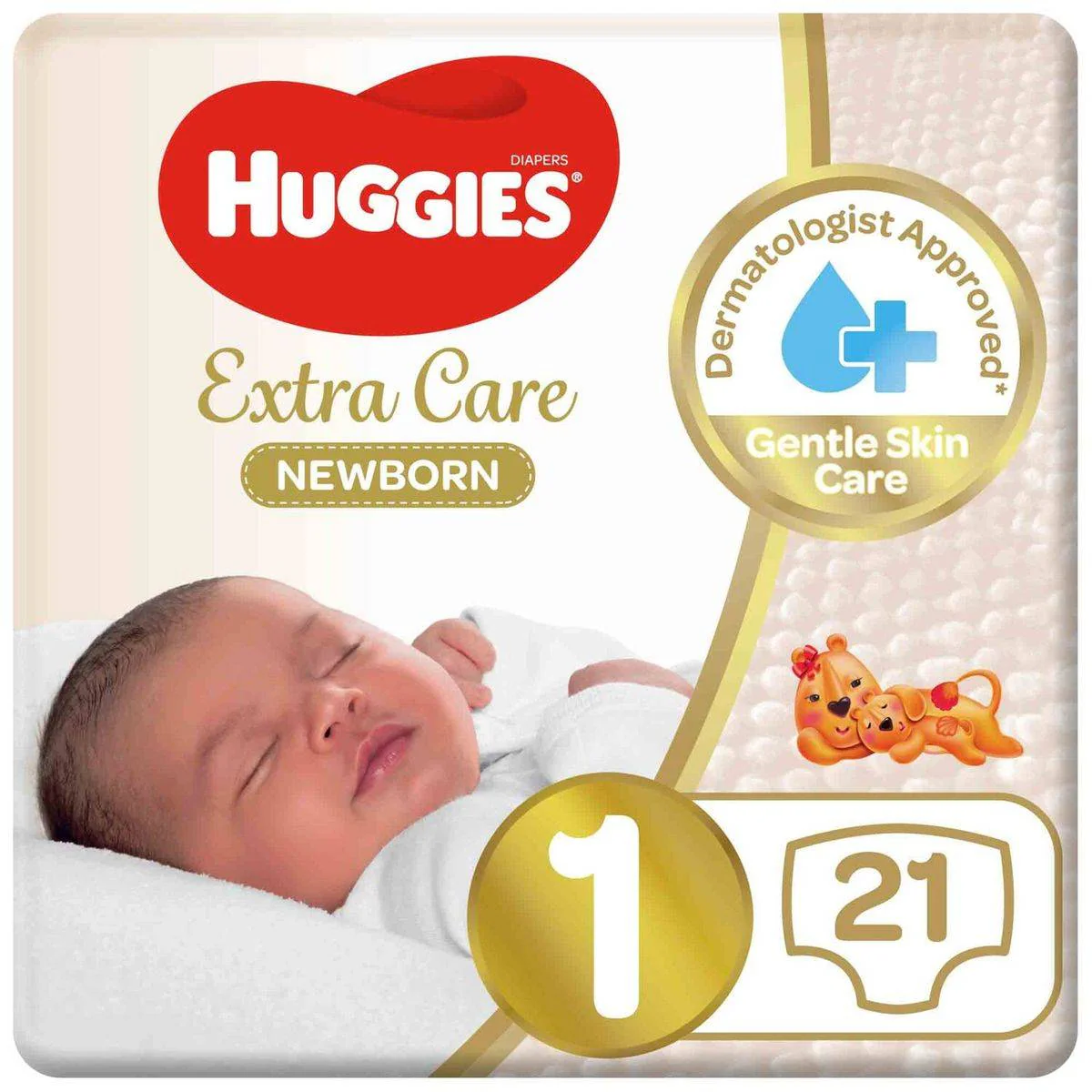 Huggies Extra Care Newborn Size 1 (upto 5kg) 21 Pieces - Image 2