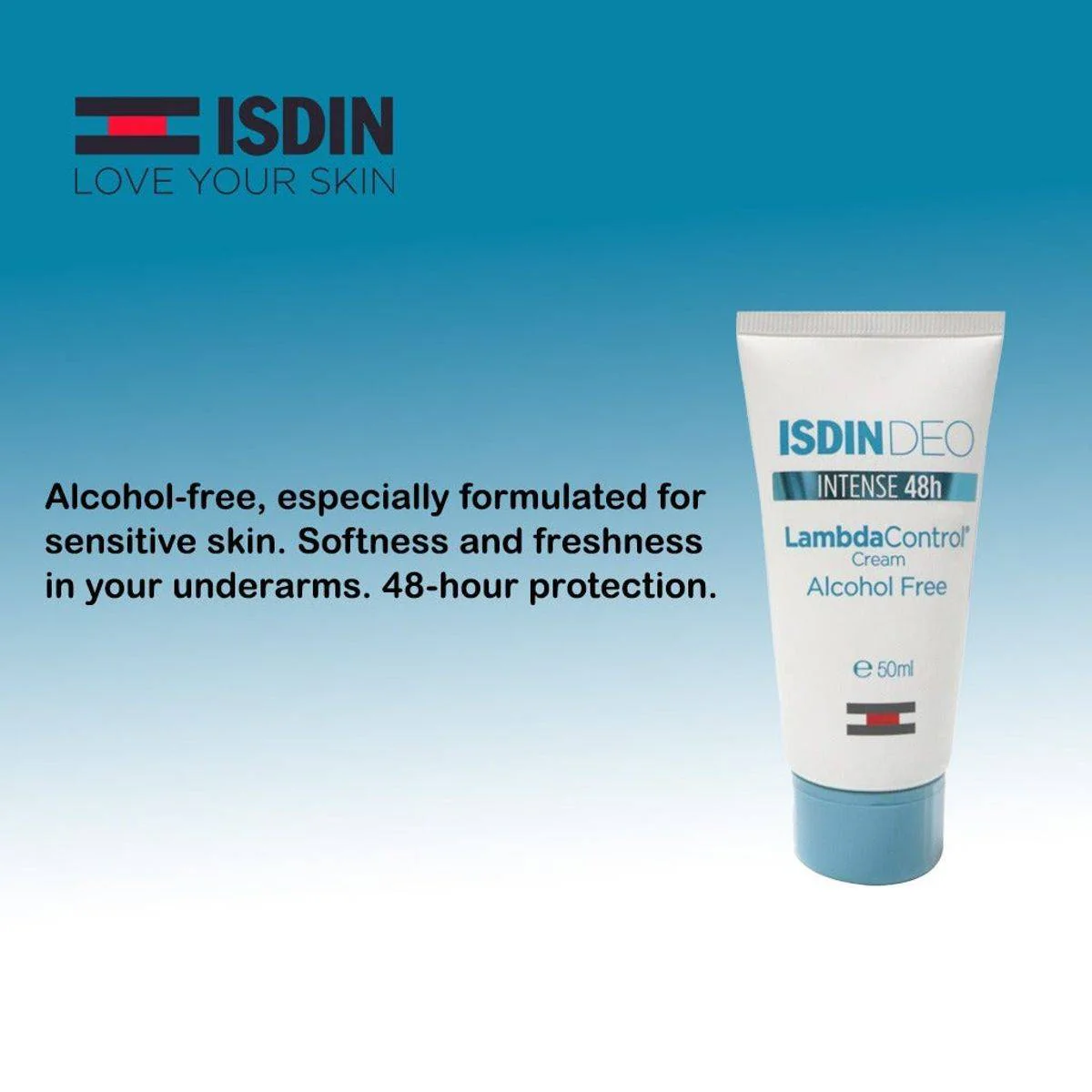 Isdin Deodorant Lambda Control Intense 48 Hour Cream 50ml - Image 2