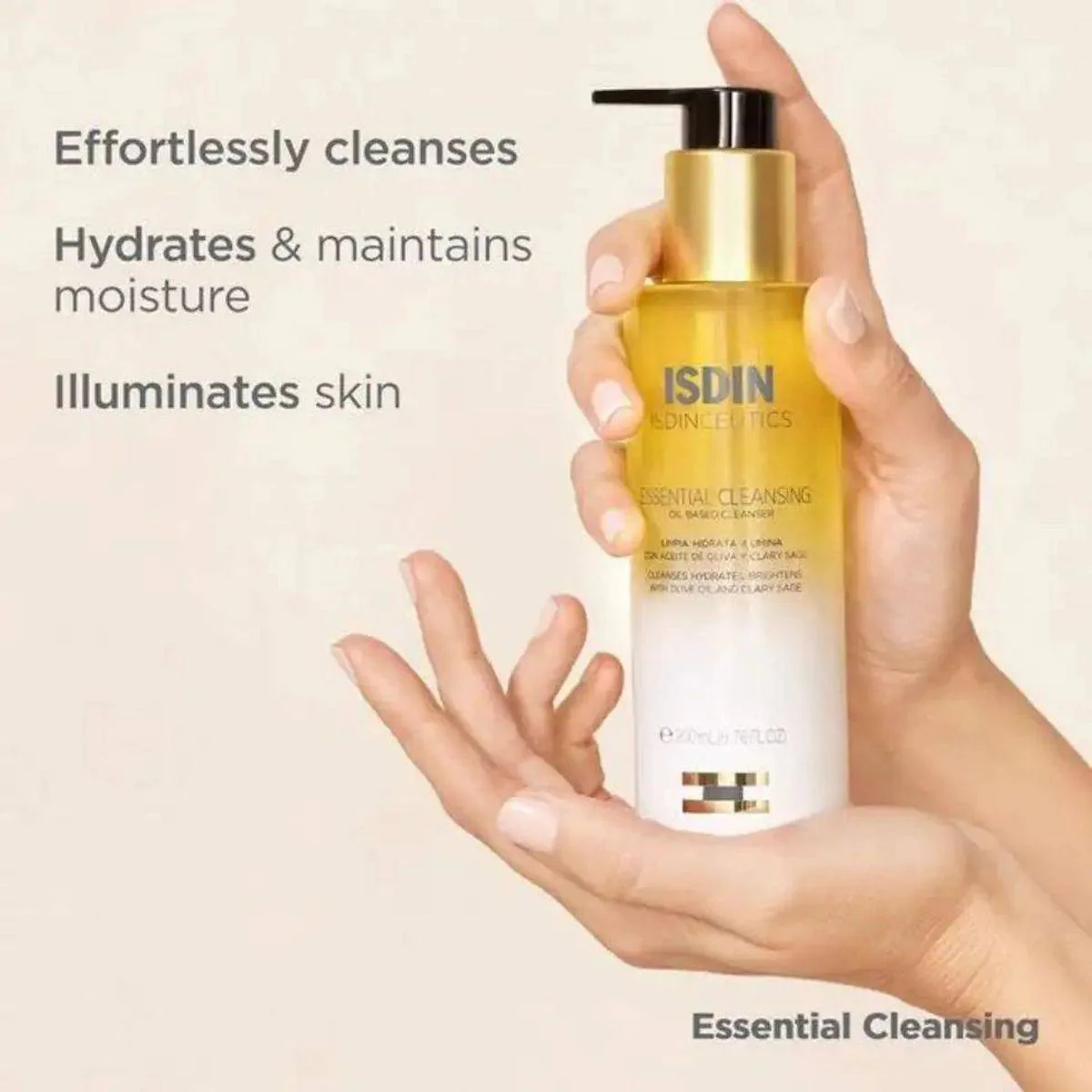 Isdin Isdinceutics Essential Cleansing Oil Based Cleanser 200ml - Image 4
